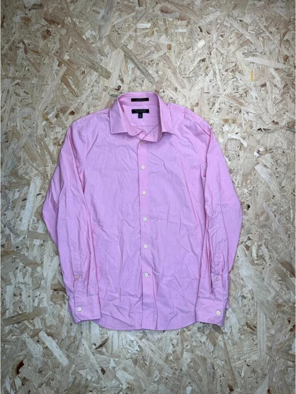 Banana Republic Shirt Mens Small Pink Slim Flex Fit Tech Stretch Cotton Button